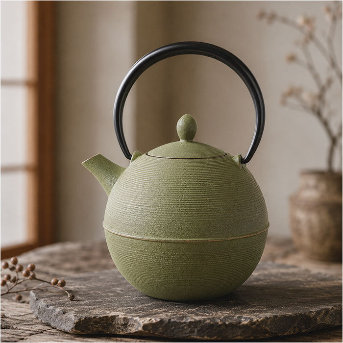 BACKYARD FAMILY「南部鉄器 急須 おしゃれ 通販 日本製 鉄瓶 鉄急須 岩鋳 お茶 ポット 藍花 aika 日の丸」|食器・キッチングッズ|