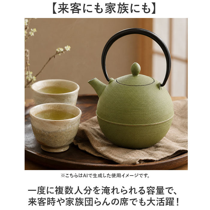 BACKYARD FAMILY「南部鉄器 急須 おしゃれ 通販 日本製 鉄瓶 鉄急須 岩鋳 お茶 ポット 藍花 aika 日の丸」|食器・キッチングッズ|