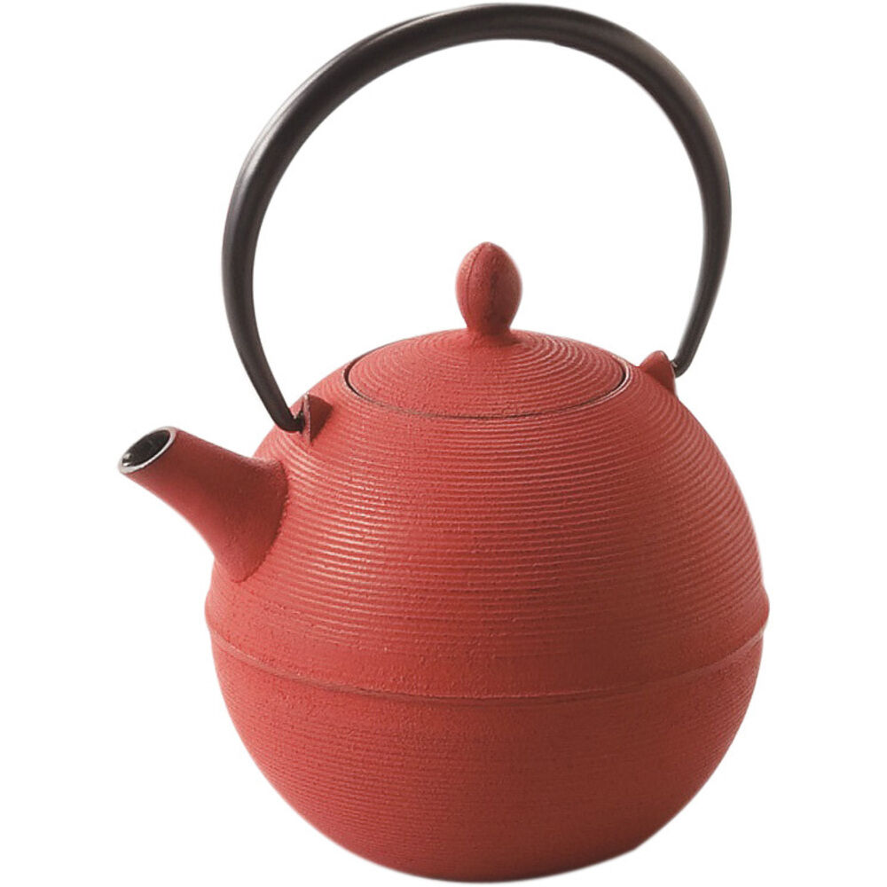 BACKYARD FAMILY「南部鉄器 急須 おしゃれ 通販 日本製 鉄瓶 鉄急須 岩鋳 お茶 ポット 藍花 aika 日の丸」|食器・キッチングッズ|レッド1