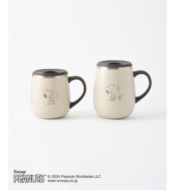 BRUNO「PEANUTS 蓋つきステンレスマグ short」|グラス・マグカップ|