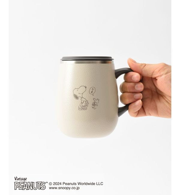 BRUNO「PEANUTS 蓋つきステンレスマグ tall」|グラス・マグカップ|