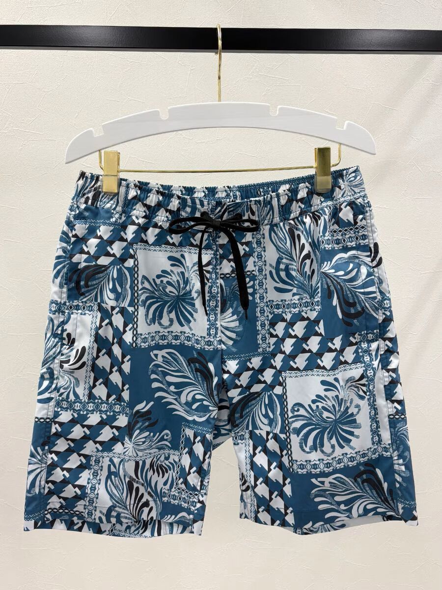  「【メンズ新作水着】ミックスエスニック柄レギュラー丈メンズサーフパンツ」|その他|
