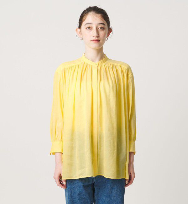 UNITED ARROWS「ラミー バンドカラー シャツ ‐ウォッシャブル‐」|シャツ・ブラウス|