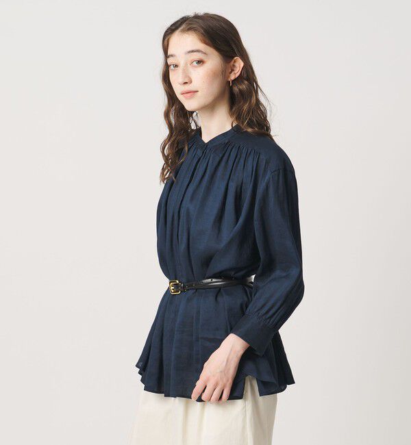 UNITED ARROWS「ラミー バンドカラー シャツ ‐ウォッシャブル‐」|シャツ・ブラウス|