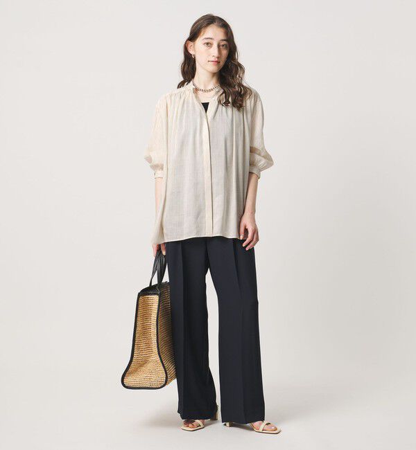 UNITED ARROWS「ラミー バンドカラー シャツ ‐ウォッシャブル‐」|シャツ・ブラウス|