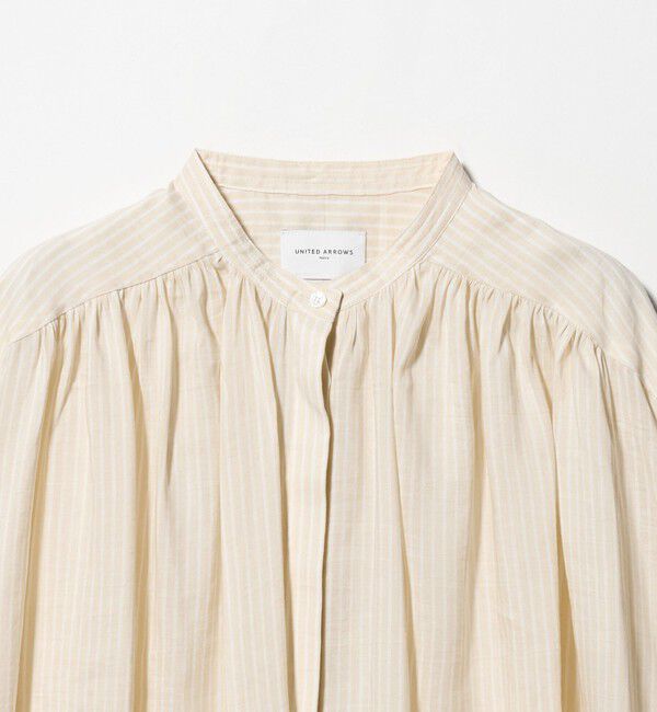 UNITED ARROWS「ラミー バンドカラー シャツ ‐ウォッシャブル‐」|シャツ・ブラウス|