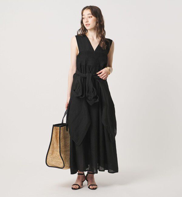 UNITED ARROWS「エンブロイダリー ノースリーブ ワンピース」|ワンピース|