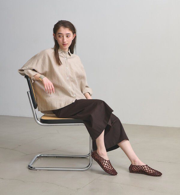 UNITED ARROWS「コード フラットシューズ」|バレエシューズ|