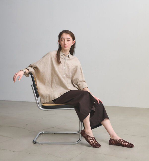 UNITED ARROWS「コード フラットシューズ」|バレエシューズ|