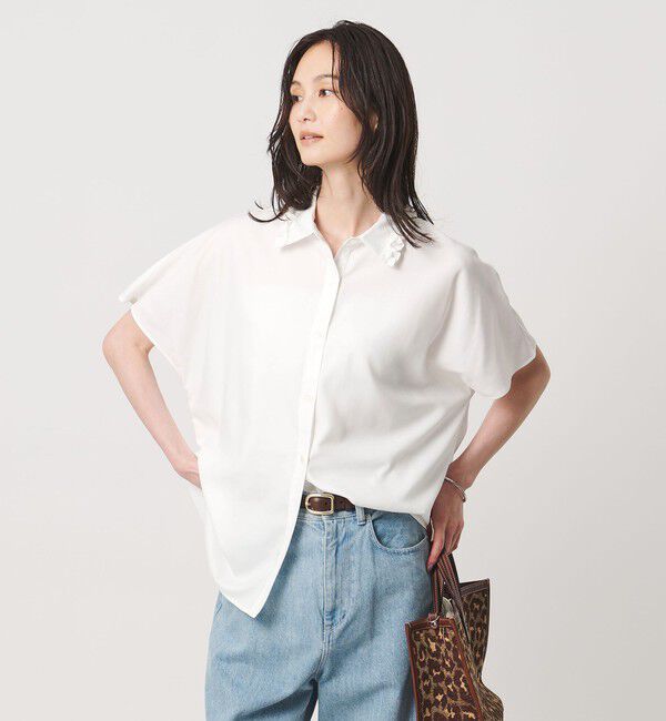 UNITED ARROWS「ミニフリル シャツ」|シャツ・ブラウス|