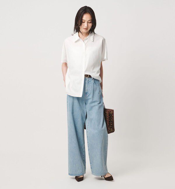 UNITED ARROWS「ミニフリル シャツ」|シャツ・ブラウス|