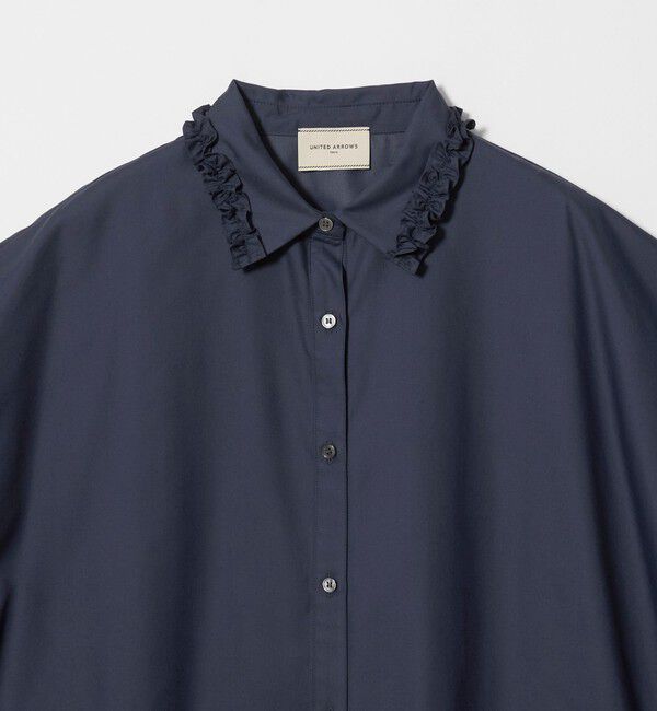UNITED ARROWS「ミニフリル シャツ」|シャツ・ブラウス|