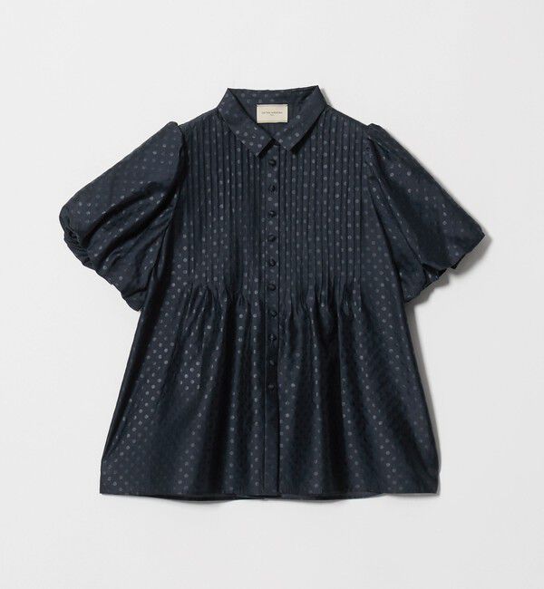UNITED ARROWS「ドットエンボス ピンタック ブラウス ‐ウォッシャブル‐」|シャツ・ブラウス|