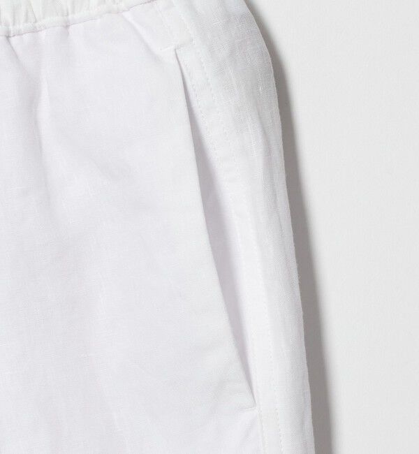 UNITED ARROWS「リネン イージーパンツ WHITE ‐ウォッシャブル‐」|チノ|