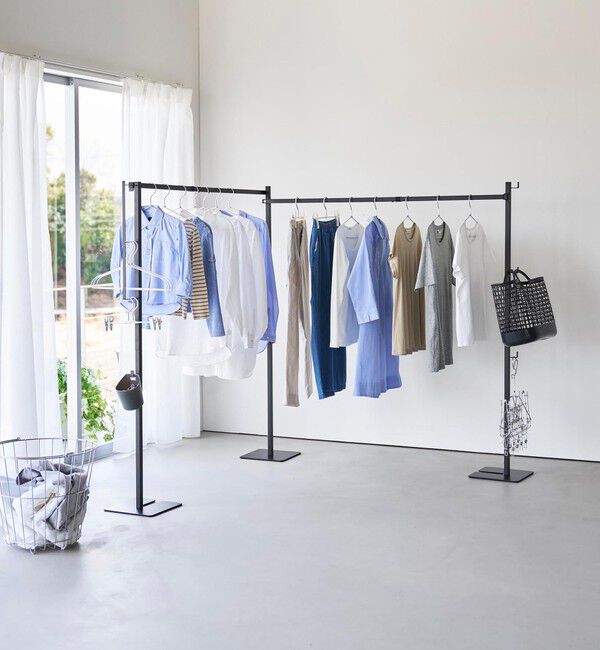 Style for Living「＜tower＞折り畳み室内物干し 2連」|その他|BLACK
