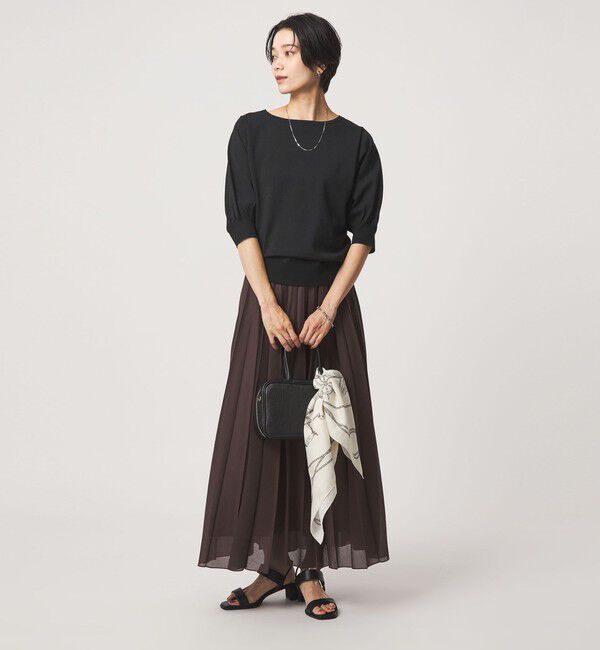 UNITED ARROWS green label relaxing「HIYOKE フォルム スリーブ プルオーバー ニット」|ニット・セーター|
