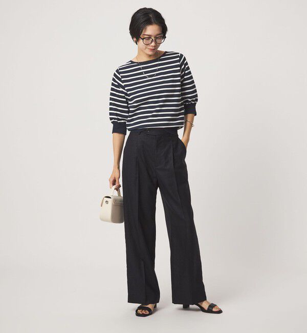 UNITED ARROWS green label relaxing「HIYOKE フォルム スリーブ プルオーバー ニット」|ニット・セーター|