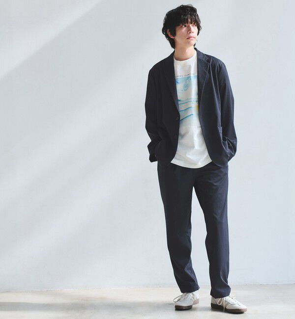 UNITED ARROWS green label relaxing「DICROS ポリエステル ツイル リラックス ジャケット -ストレッチ・撥水-」|テーラードジャケット|