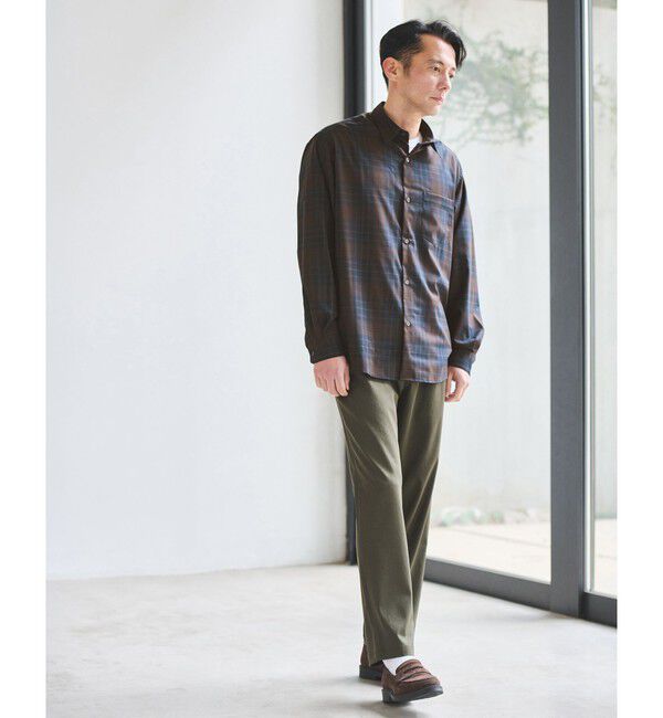 UNITED ARROWS green label relaxing「DICROS ポリエステル ツイル 1プリーツ W2 ユーティリティパンツ -ストレッチ・撥水-」|チノ|