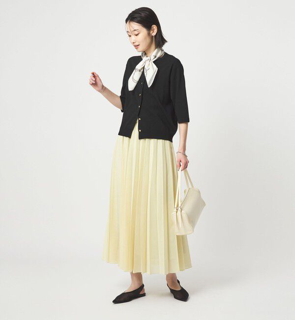 UNITED ARROWS green label relaxing「ハーフスリーブ ニット カーディガン ウォッシャブル 接触冷感 UVカット」|カーディガン|