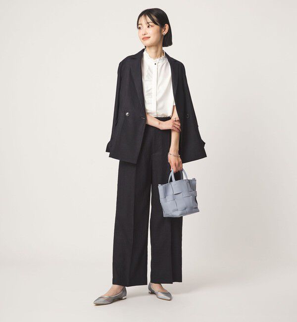 UNITED ARROWS green label relaxing「フリル ディテール ショートスリーブ ブラウス」|シャツ・ブラウス|