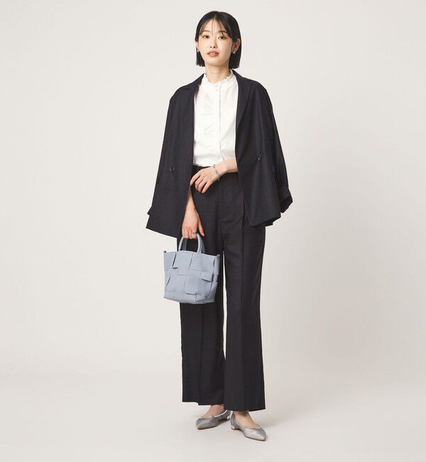 UNITED ARROWS green label relaxing「フリル ディテール ショートスリーブ ブラウス」|シャツ・ブラウス|