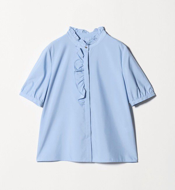 UNITED ARROWS green label relaxing「フリル ディテール ショートスリーブ ブラウス」|シャツ・ブラウス|