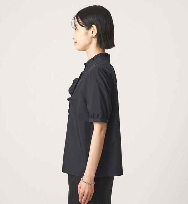UNITED ARROWS green label relaxing「フリル ディテール ショートスリーブ ブラウス」|シャツ・ブラウス|