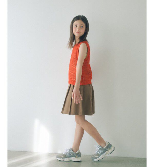 UNITED ARROWS green label relaxing「サマーニットベスト ＋ キャミ セット / キッズ 140cm-160cm」|ベスト・ジレ|