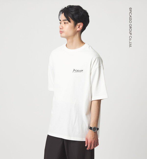 UNITED ARROWS green label relaxing「【別注】＜PABLO PICASSO＞インスパイアアート プリント 半袖 Tシャツ カットソー」|Tシャツ・カットソー|