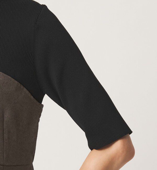 UNITED ARROWS green label relaxing「ネップツイル ドッキング プルオーバー ウォッシャブル」|シャツ・ブラウス|