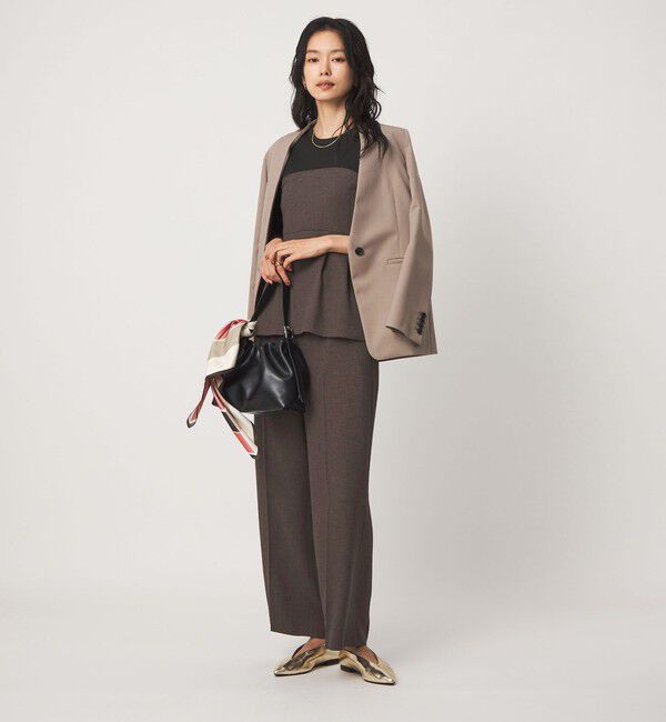 UNITED ARROWS green label relaxing「ネップツイル ドッキング プルオーバー ウォッシャブル」|シャツ・ブラウス|