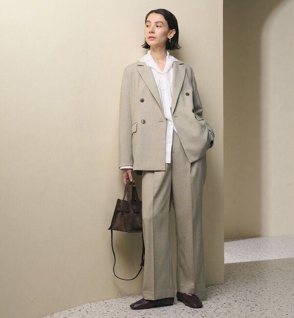 BEAUTY&YOUTH UNITED ARROWS「リネンライク ダブルジャケット」|テーラードジャケット|