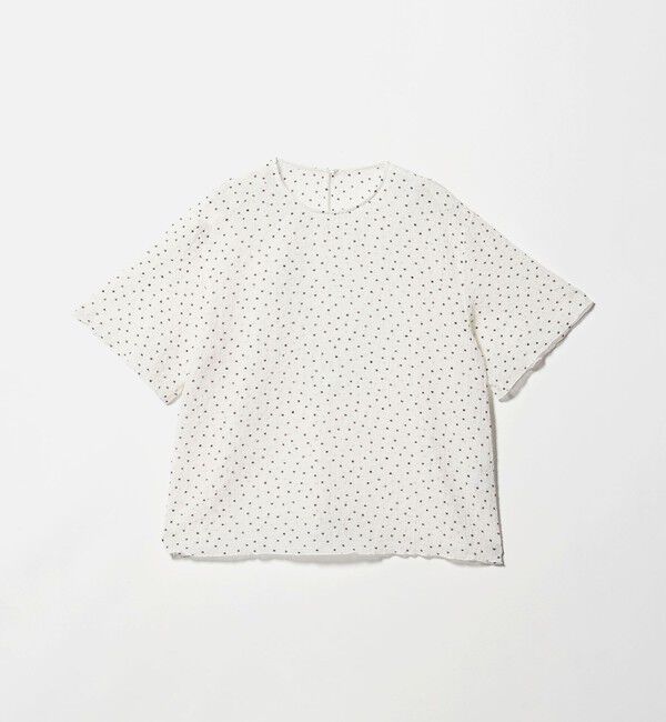 BEAUTY&YOUTH UNITED ARROWS「ドットシアー ショートスリーブ ブラウス ウォッシャブル」|シャツ・ブラウス|
