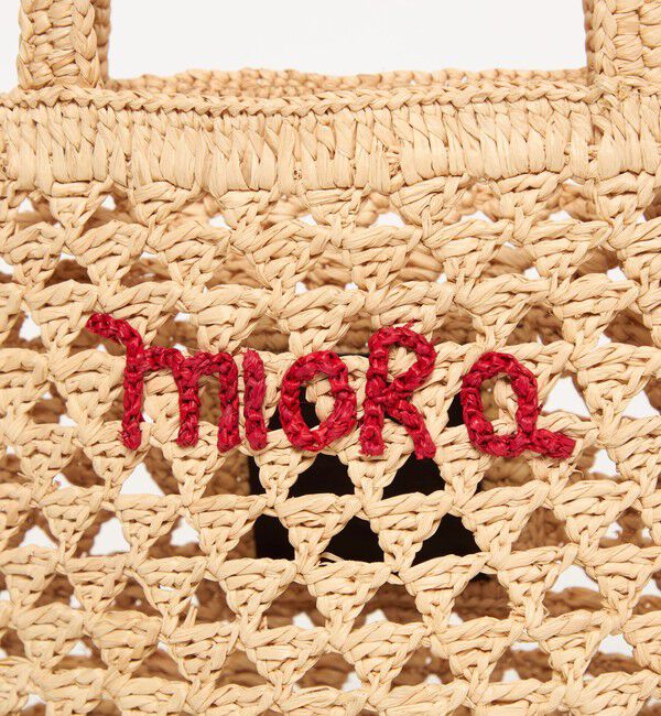 BEAUTY&YOUTH UNITED ARROWS「【別注】＜MIORA＞ラフィア ロゴ トートバッグ」|かごバッグ|