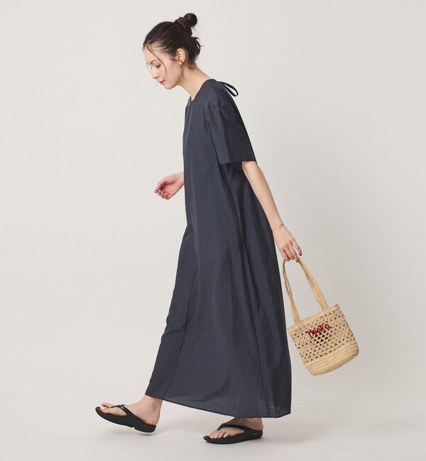 BEAUTY&YOUTH UNITED ARROWS「【別注】＜MIORA＞ラフィア ロゴ トートバッグ」|かごバッグ|