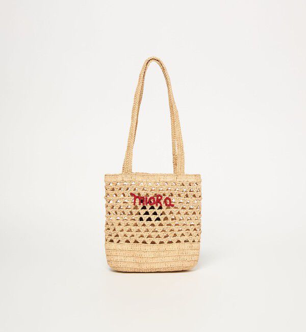 BEAUTY&YOUTH UNITED ARROWS「【別注】＜MIORA＞ラフィア ロゴ トートバッグ」|かごバッグ|