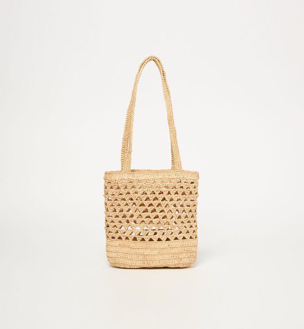 BEAUTY&YOUTH UNITED ARROWS「【別注】＜MIORA＞ラフィア ロゴ トートバッグ」|かごバッグ|