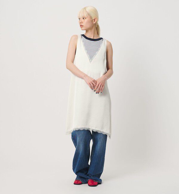 BEAUTY&YOUTH UNITED ARROWS「レース ノースリーブ ミニワンピース ウォッシャブル」|ワンピース|