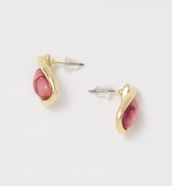 BEAUTY&YOUTH UNITED ARROWS「クリアストーンモチーフ ドロップ ピアス」|ピアス|