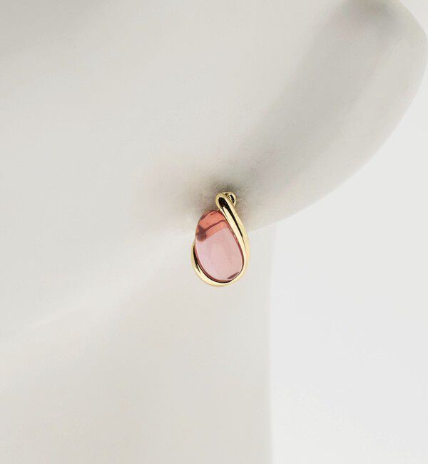 BEAUTY&YOUTH UNITED ARROWS「クリアストーンモチーフ ドロップ ピアス」|ピアス|