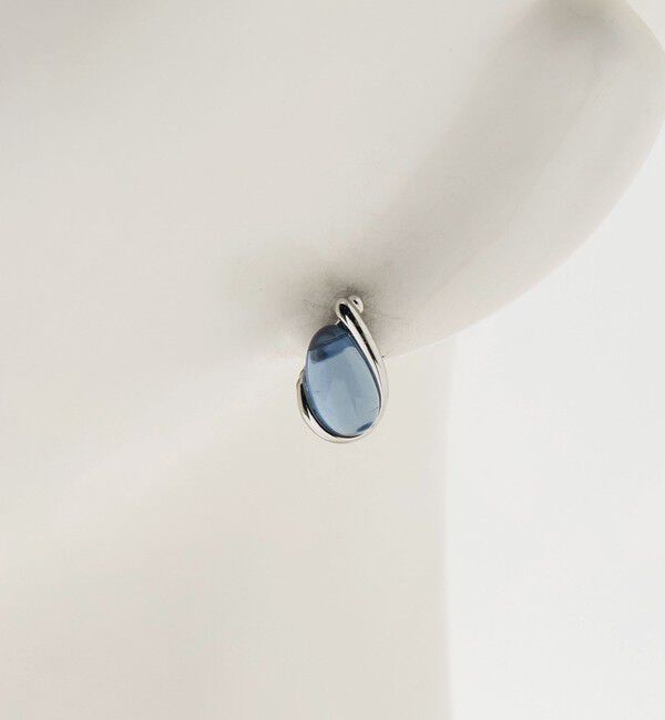 BEAUTY&YOUTH UNITED ARROWS「クリアストーンモチーフ ドロップ ピアス」|ピアス|