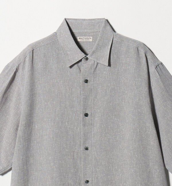BEAUTY&YOUTH UNITED ARROWS「ツイスト リネンブレンド レギュラーカラー シャツ FORM型」|シャツ・ブラウス|