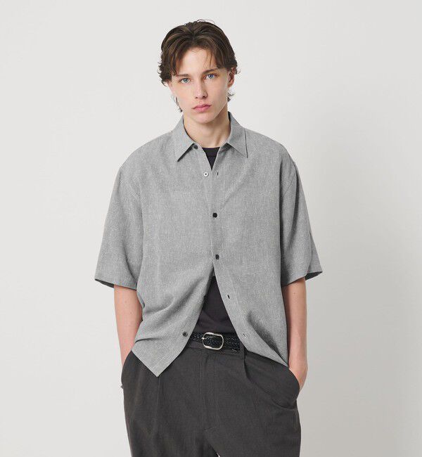 BEAUTY&YOUTH UNITED ARROWS「ツイスト リネンブレンド レギュラーカラー シャツ FORM型」|シャツ・ブラウス|
