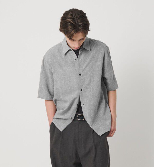 BEAUTY&YOUTH UNITED ARROWS「ツイスト リネンブレンド レギュラーカラー シャツ FORM型」|シャツ・ブラウス|