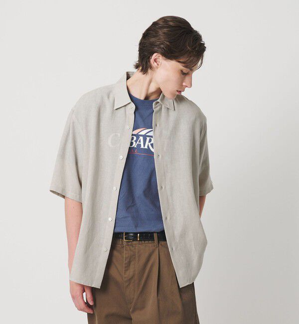 BEAUTY&YOUTH UNITED ARROWS「ツイスト リネンブレンド レギュラーカラー シャツ FORM型」|シャツ・ブラウス|