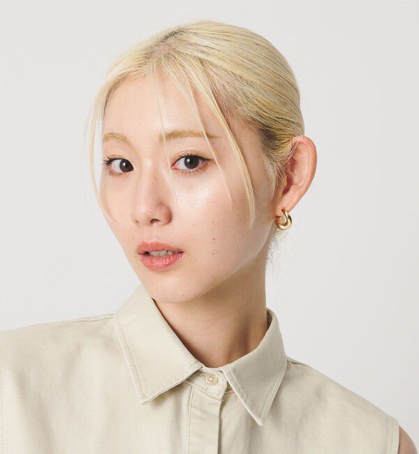 BEAUTY&YOUTH UNITED ARROWS「ヒネリ スクエア ピアス」|ピアス|