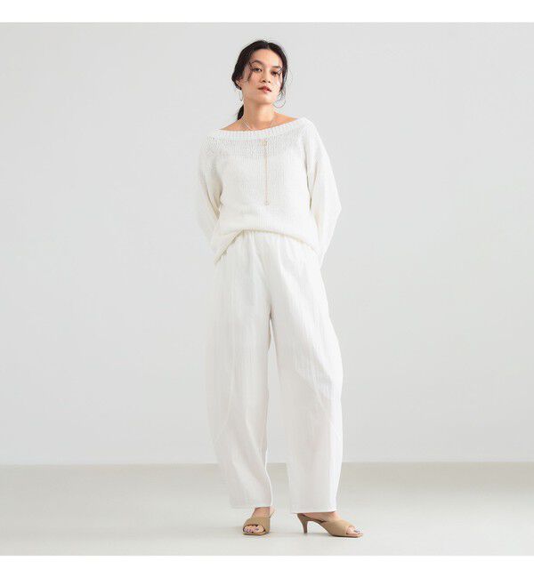 Demi-Luxe BEAMS 「コットン ナイロン カーブパンツ」|チノ|
