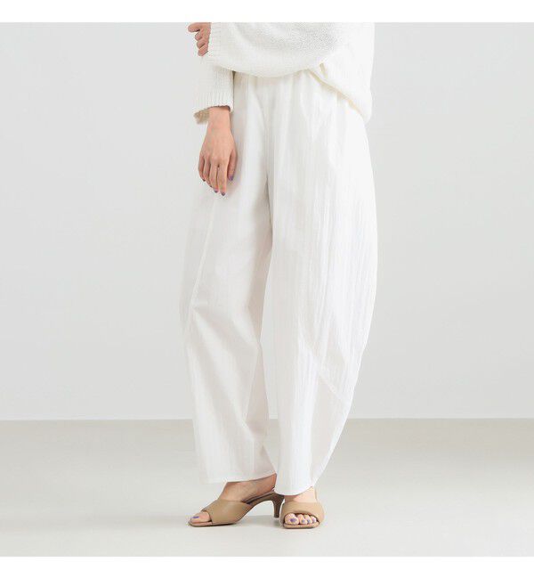 Demi-Luxe BEAMS 「コットン ナイロン カーブパンツ」|チノ|