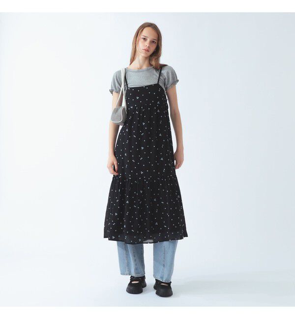 Ray BEAMS 「刺繍 ティアード キャミ ワンピース」|ワンピース|